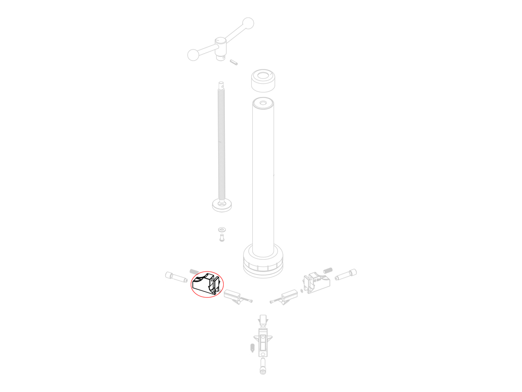 RECAMBIO: BLOQUE PARA CORTADOR TUBO DIRECCION CT-6.3 - Imagen 1
