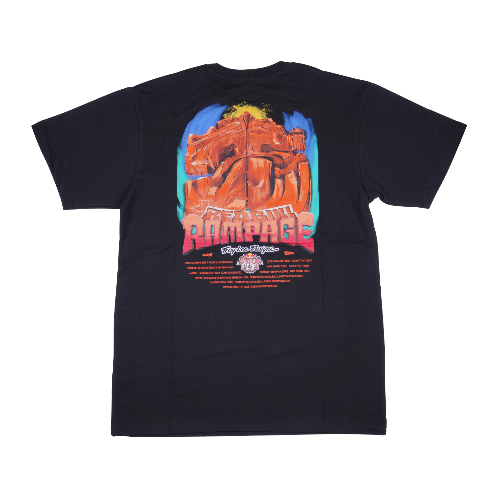 "TLD x RED BULL RAMPAGE DREAMLAND SHORT SLEEVE TEE; BLACK SM" - miniatura 3