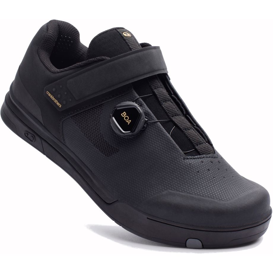 CRANK BROTHERS SHOES STAMP BOA BLACK/GOLD-BLACK OUTSOLE 43.5 - Imagen 1