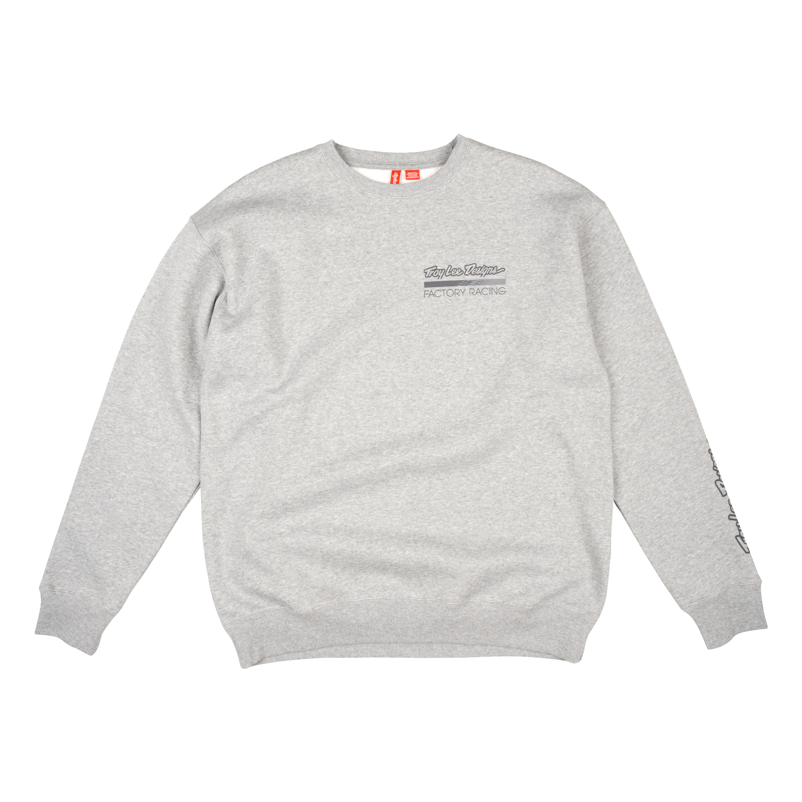 TROY LEE DESIGNS FACTORY RACING CREWNECK GRAY HEATHER M - Imagen 1