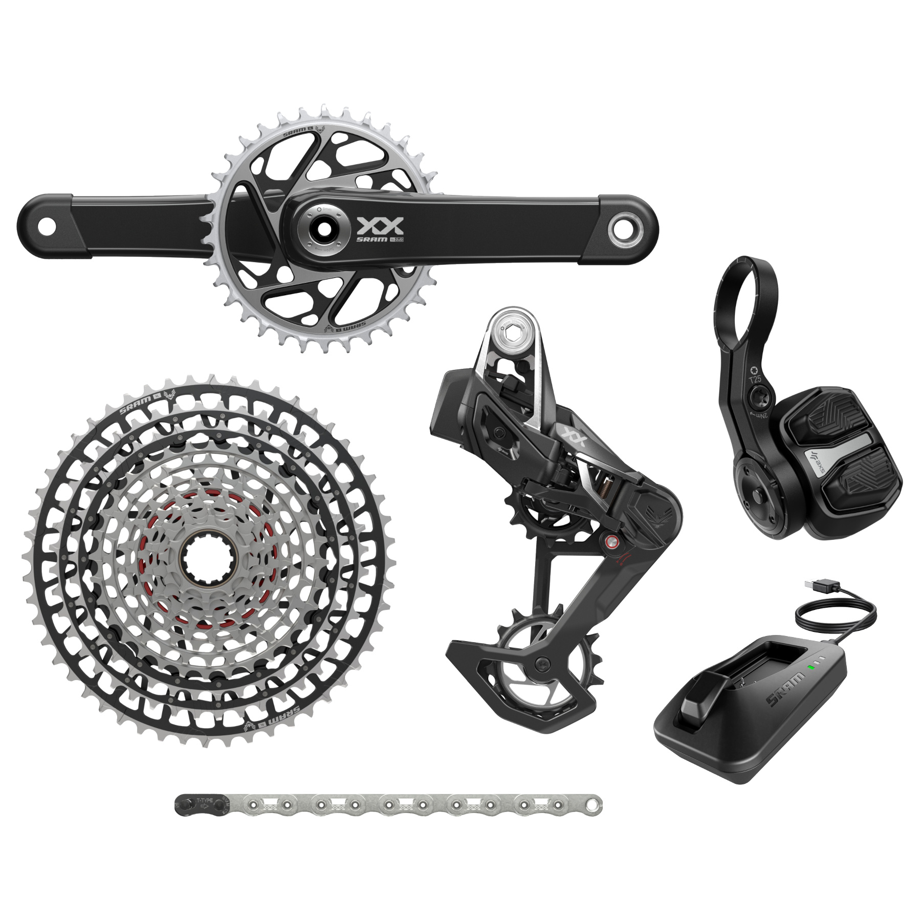 SRM GRUPO EAGLE AXS XXSL T-TYPE Q174 CL55 DUB 165 34T D2* - Imagen 1
