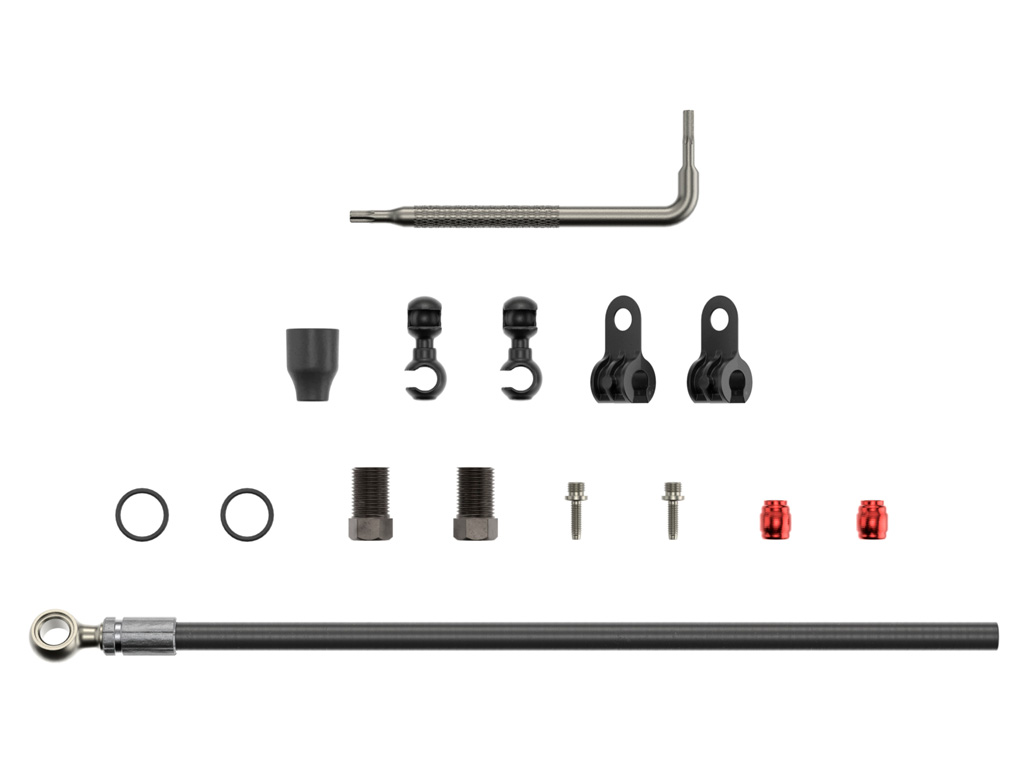 SRM TUBO HIDRAULICO KIT - 2000MMBLK - XX,JUICY5/7/,GUIDE R/RS/RSC/ULT (B1),GUIDE T(A1),G2 RSC/ULT,MAVEN ULT/SLV(A1), MOTIVE ULT/SLV (A1) (INC. BANJO, ACCESORIOS) BANJO SILVER