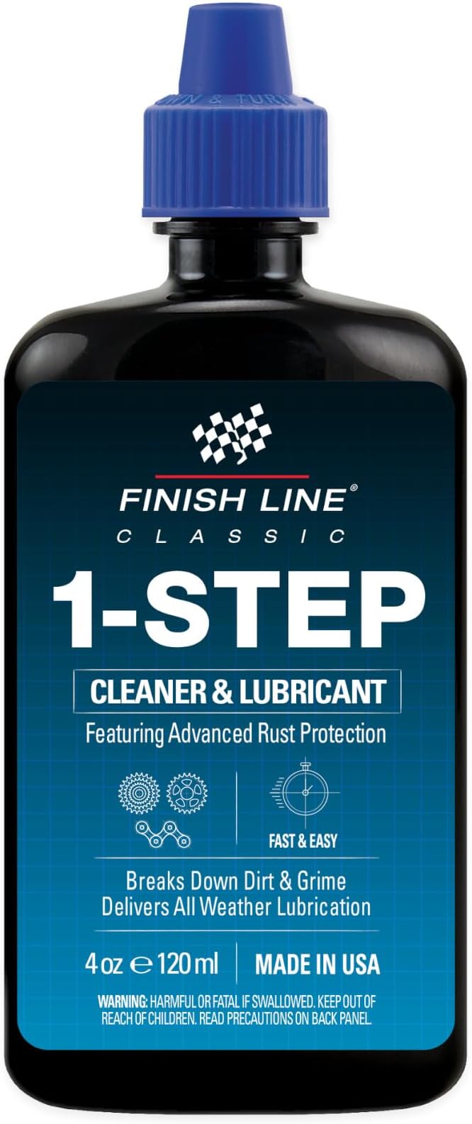 Finish Line - 1-Step - Limpiador y Lubricante 2 en 1 - 8oz/240ml - Spray - Imagen 1