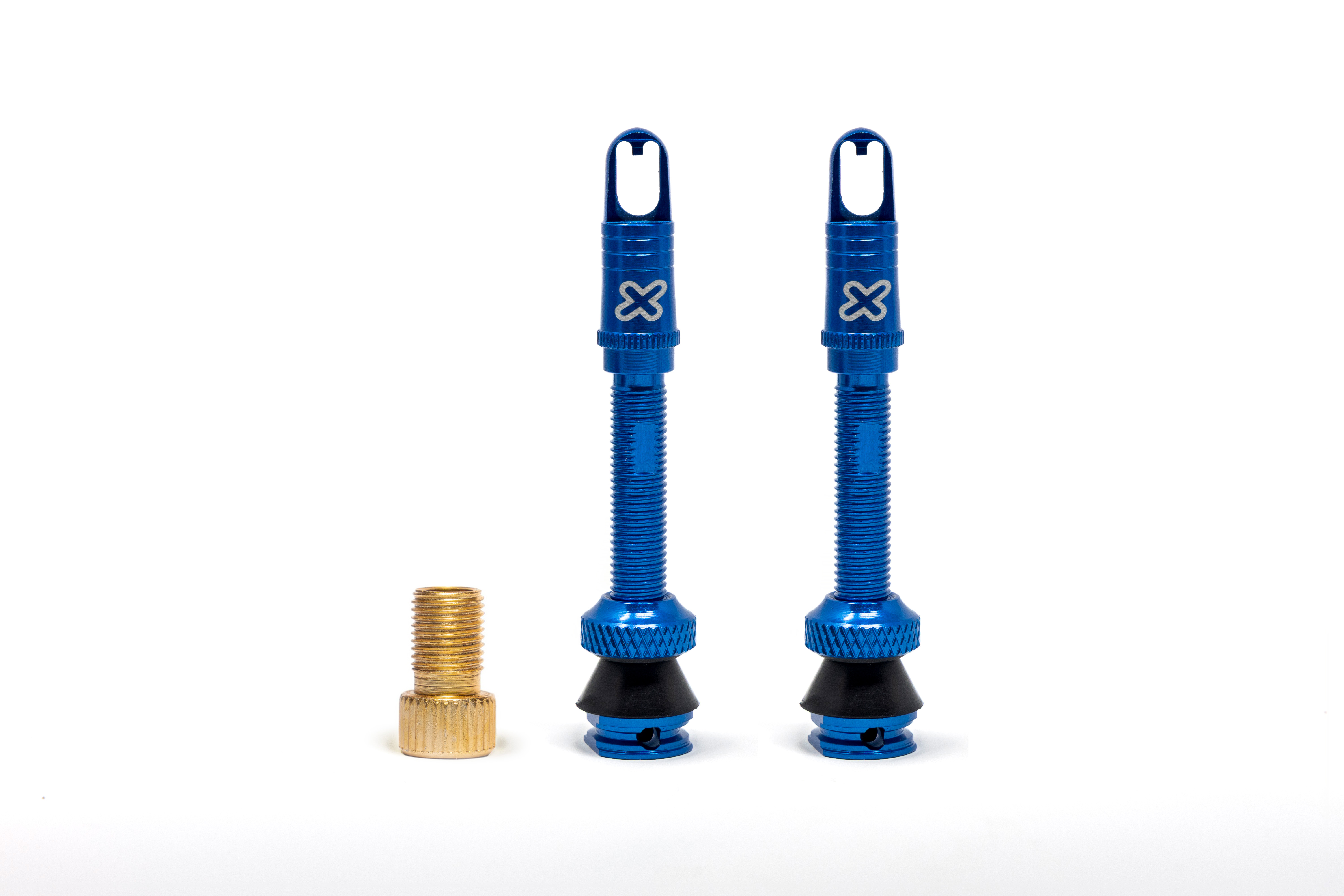 X-SAUCE 2 VALVULAS PRESTA ALUMINIO 40MM AZUL TUBELESS - Imagen 1