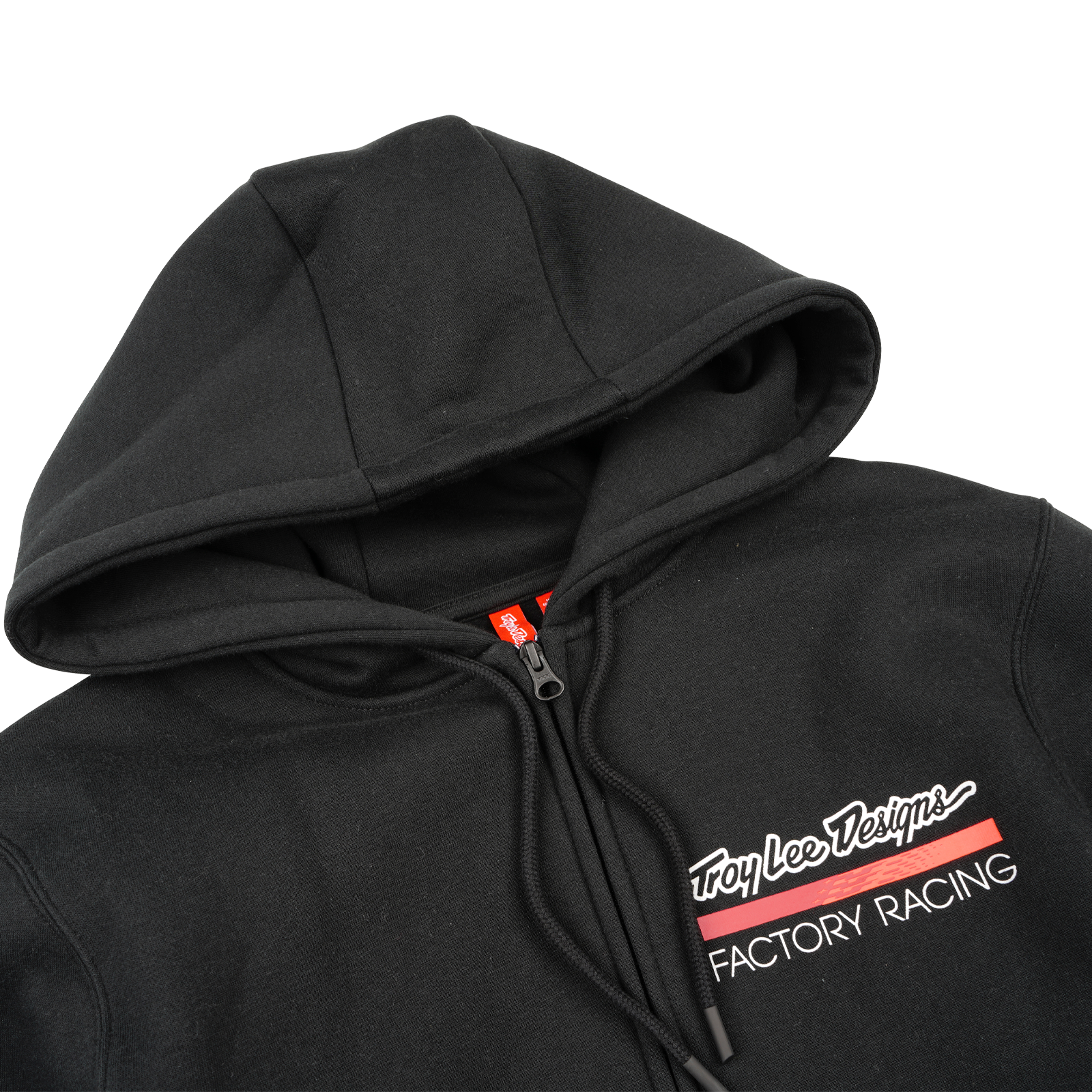 TROY LEE DESIGNS FACTORY RACING ZIP UP HOODIE BLACK / RED L - miniatura 3