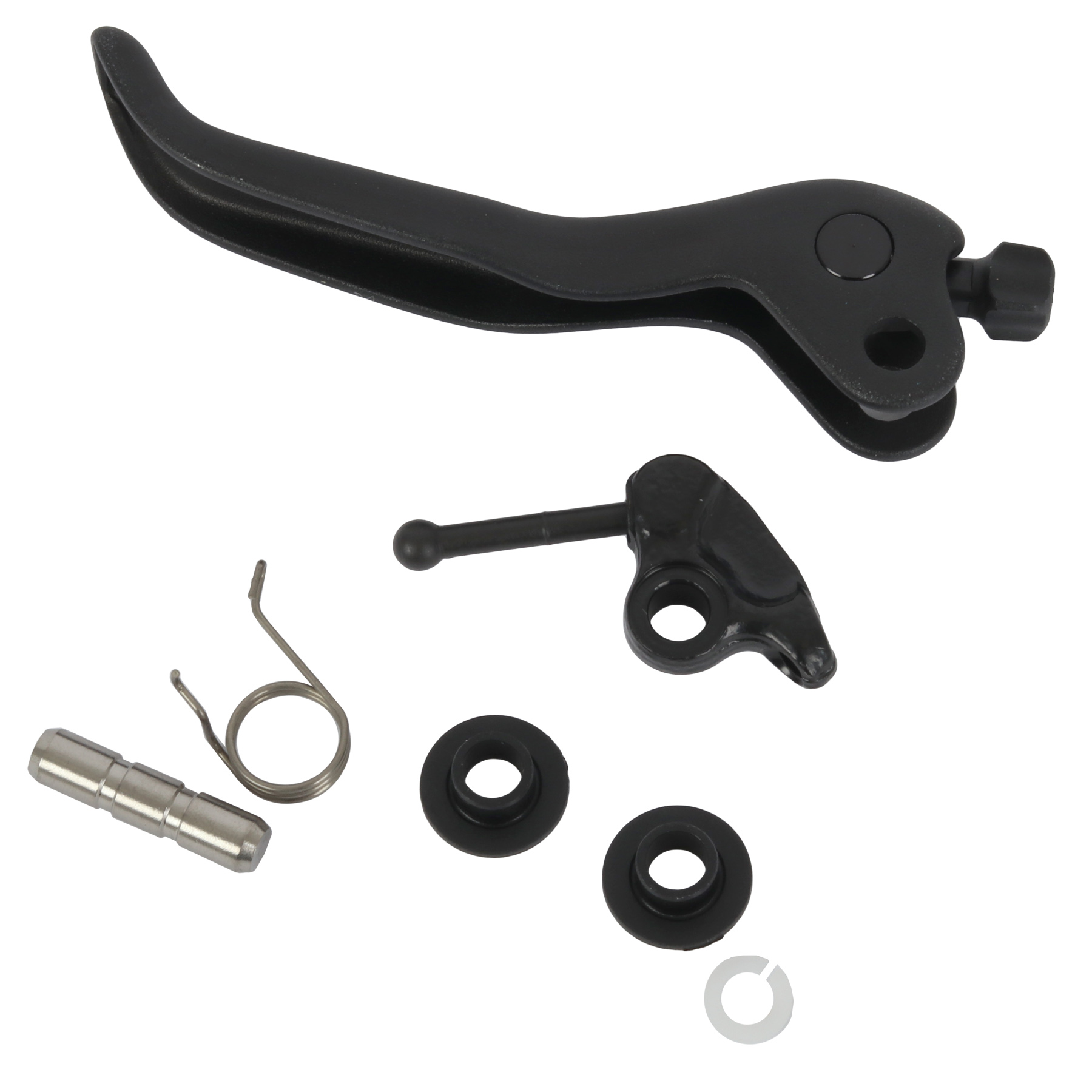 SRM REC KIT LEVA DE FRENO (INCLUYE TORNILLO AJUSTE, MUELLE Y RODAMIENTO) ALUMINIO NEGRO. LEVEL BRONZE STEALTH C1 - Imagen 1