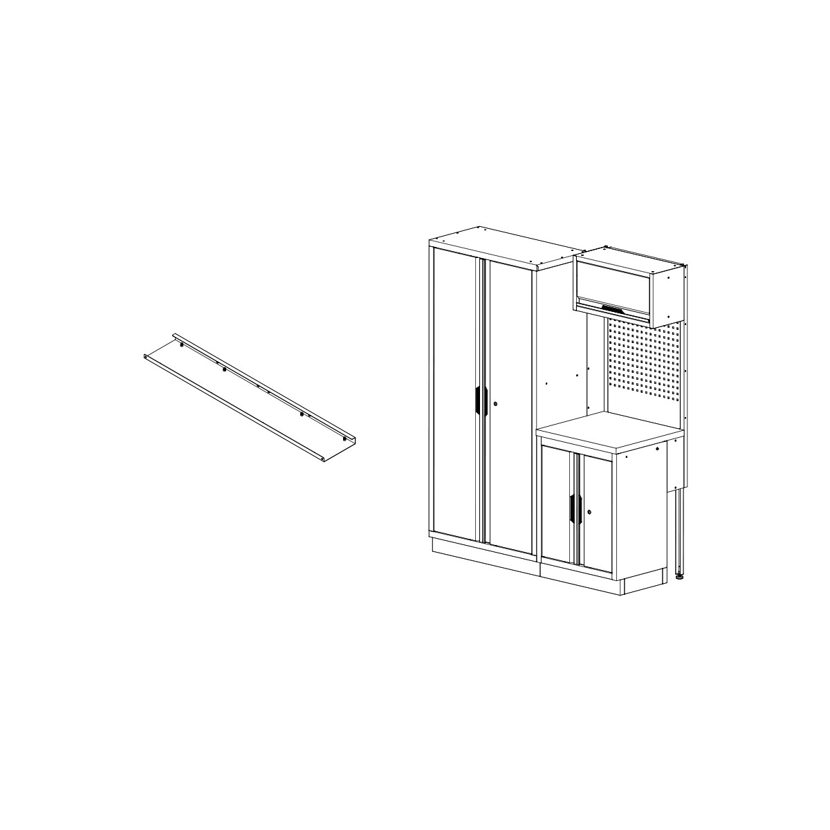 MUEBLES PARK TOOL PANEL DE ACABADO PARA ARMARIO (ENCIMERA 61CM) - miniatura 3