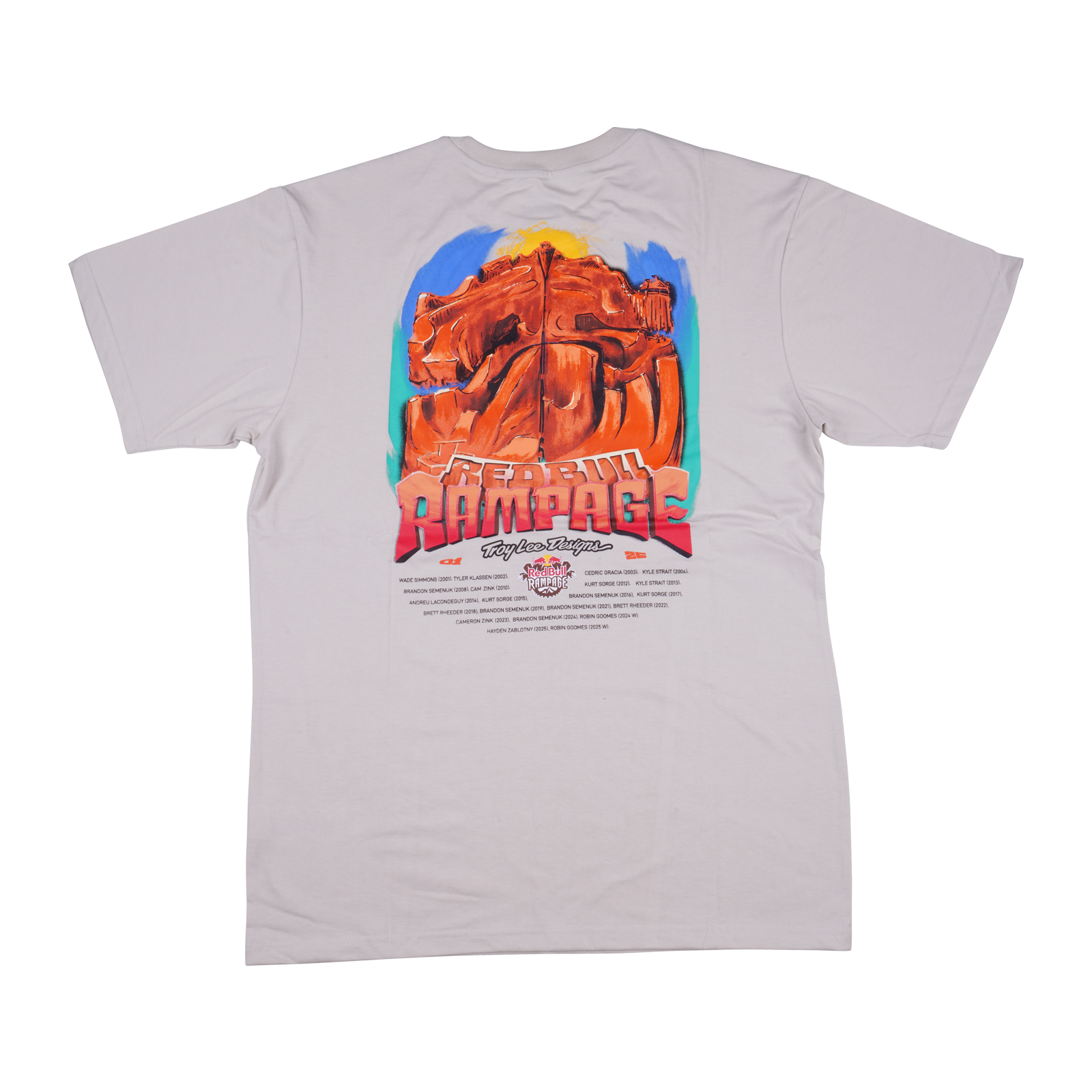 "TLD x RED BULL RAMPAGE DREAMLAND SHORT SLEEVE TEE; BONE LG" - miniatura 3