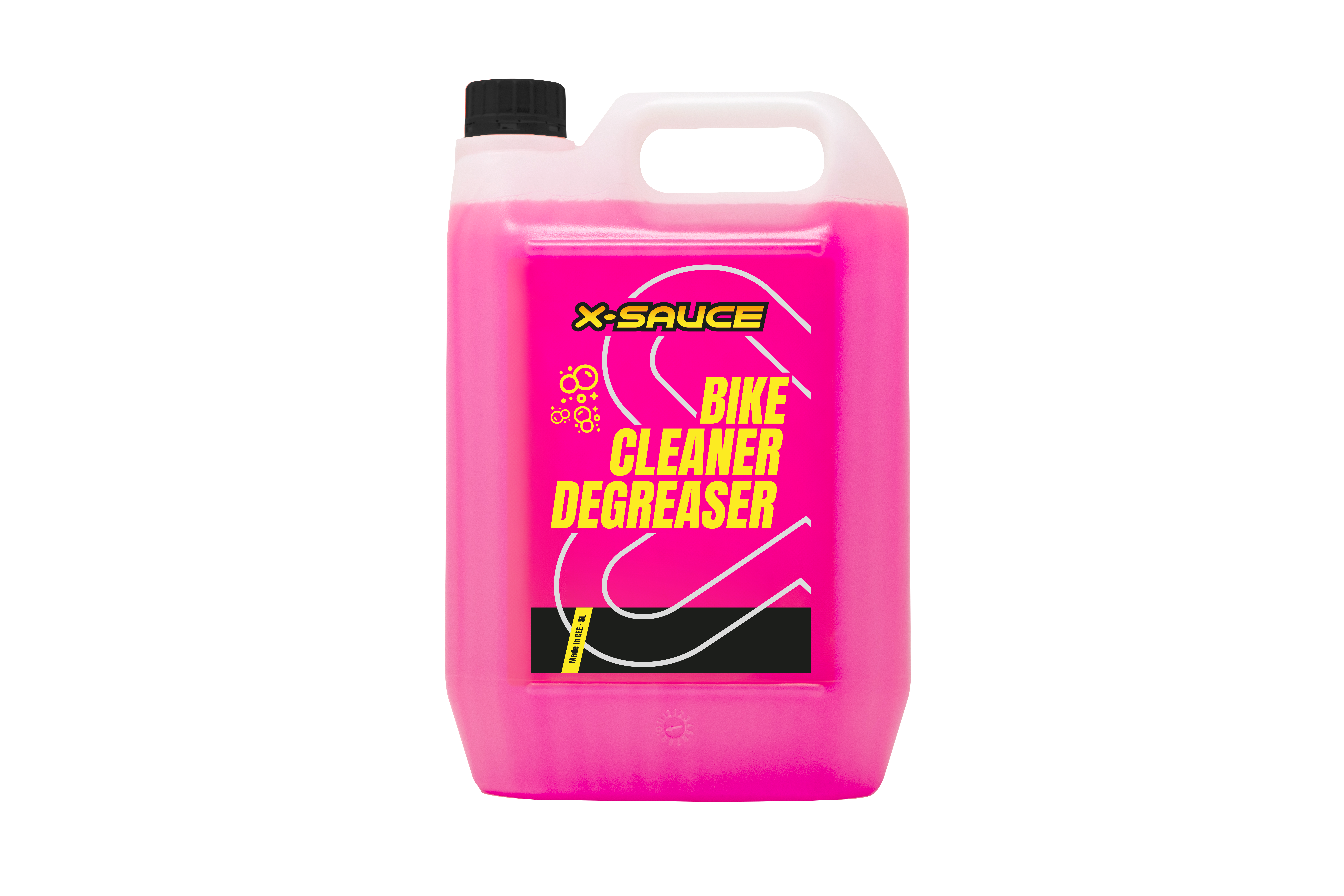 X-SAUCE BIDON 5 LITROS LIMPIADOR DESENGRASANTE DE BICICLETAS (ROSA) - Imagen 1
