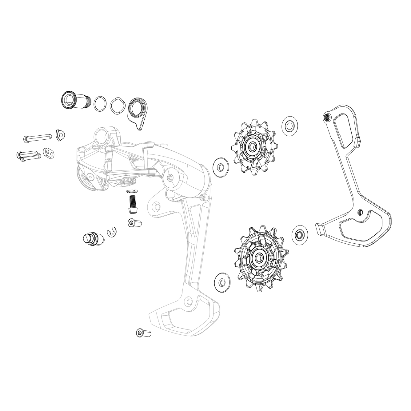 SRM REC CAJA COMPLETA/ROLDANAS (INCLUYE CAJA INT. +  EXT. + ROLDANAS) FORCE XPLR AXS E1