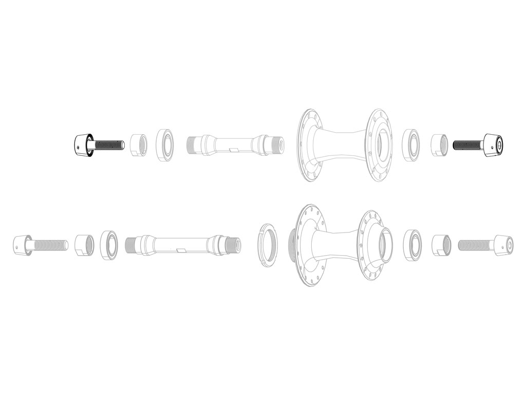 ZIPP REP TORNILLO DELANTERO BUJE 333 PISTA** - Imagen 1