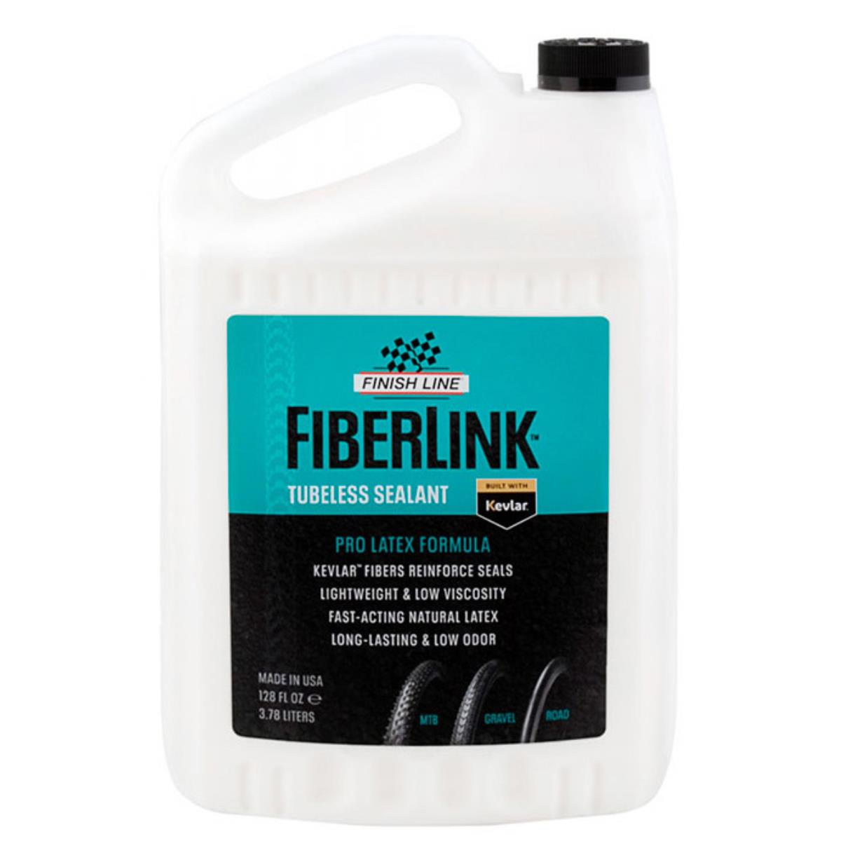 Finish Line - FiberLink™ - Sellante para Neumáticos Tubeless - 1 Galón/3.77L - Garrafa - Imagen 1