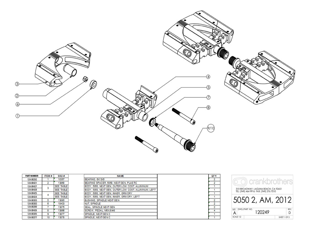 CRANK REC CASQUILLO ESPACIADOR ROD. 5050 - miniatura 3