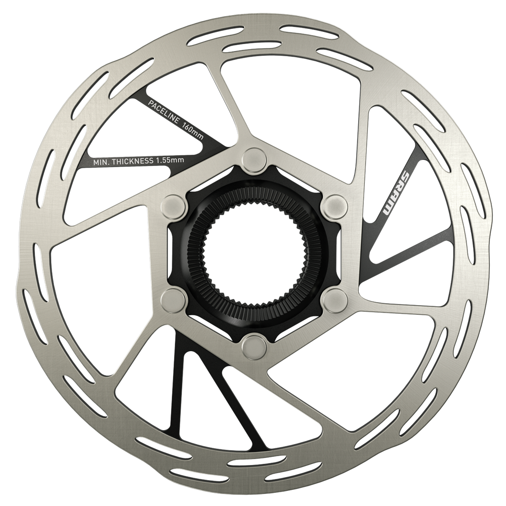 SRM DISCO FRENO PACELINE 160MM CENTERLOCK ROAD INCLUYE TAPAS CL (BISELADO)A2 - Imagen 1