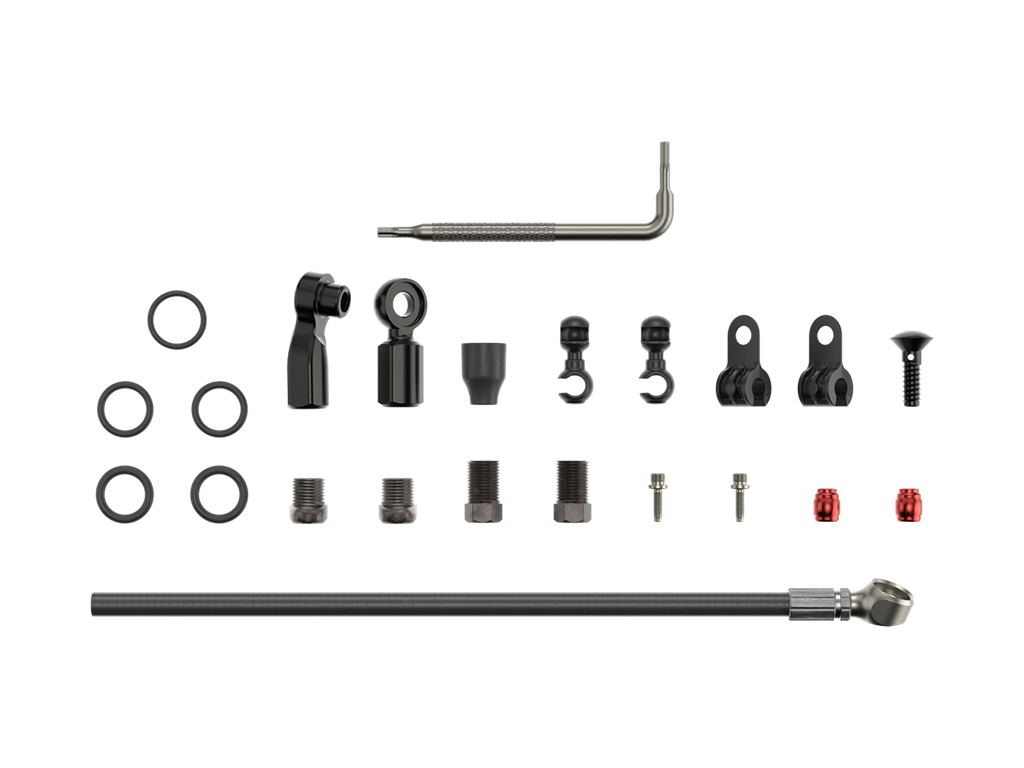 SRM TUBO HIDRAULICO KIT -2000MMBLK - FLAT MOUNT,RED22,FORCE22,RIVAL22,FORCE 1,FORCE CX1,APEX1 HRD,S700 (INC. BANJO, ACCESORIOS) BANJO AVELLANADO - Imagen 1