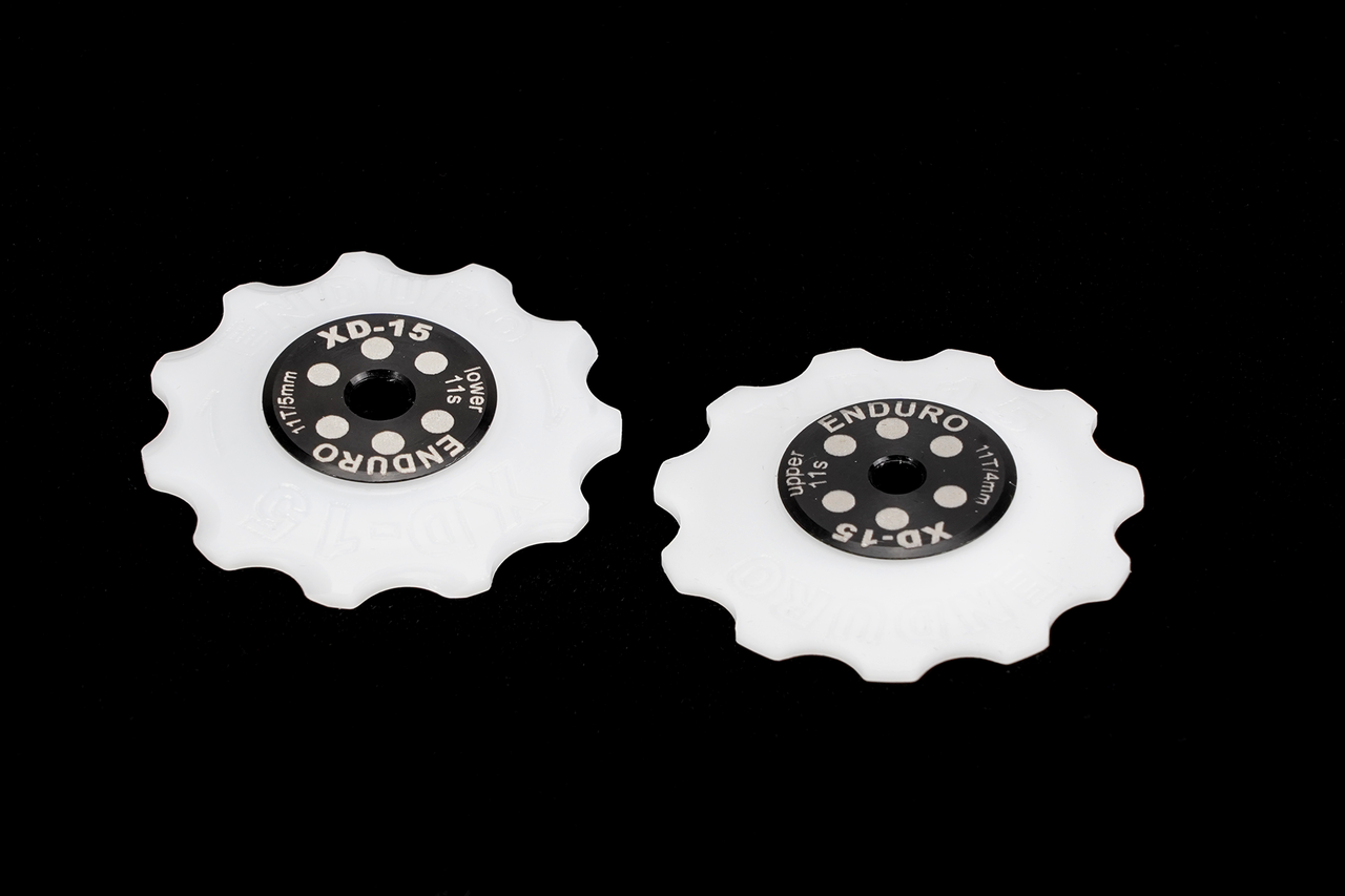 ROLDANAS CAMBIO SRAM 11V CERAMICAS XD15 BLANCO - BKCJ-0310 - 11 tooth, XD15 Ceramic Hybrid Bearing, Derailleur Pulleys for 11 speed SRAM Derailleurs (4mm bolt upper/5mm bolt lower) - Imagen 1