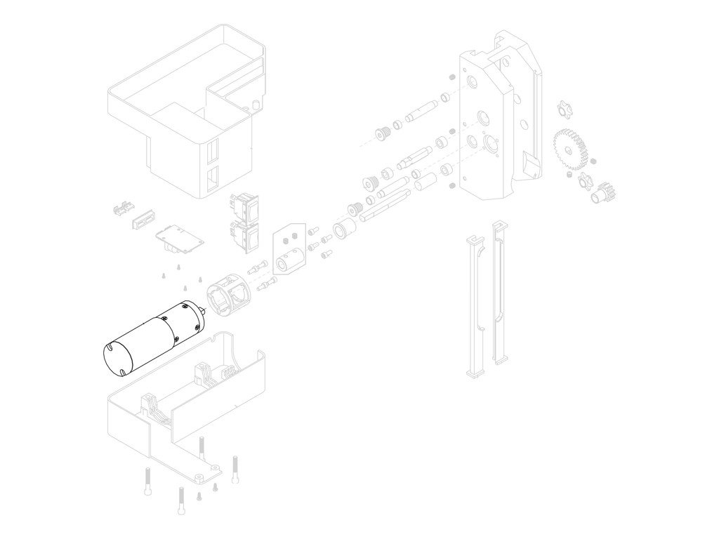 RECAMBIO: MOTOR PARA CABALLETE ELÉCTRICO PRS-33.2 - Imagen 1