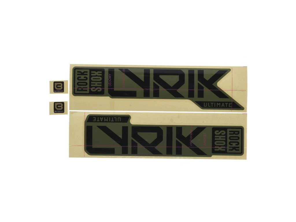 RS REC KIT ADHESIVOS LYRIK ULT NEGRO BRILLO (2023+) - Imagen 1