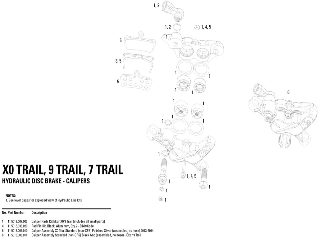 AVID REP KIT PISTON PINZA X0 TRAIL 2013** - miniatura 3
