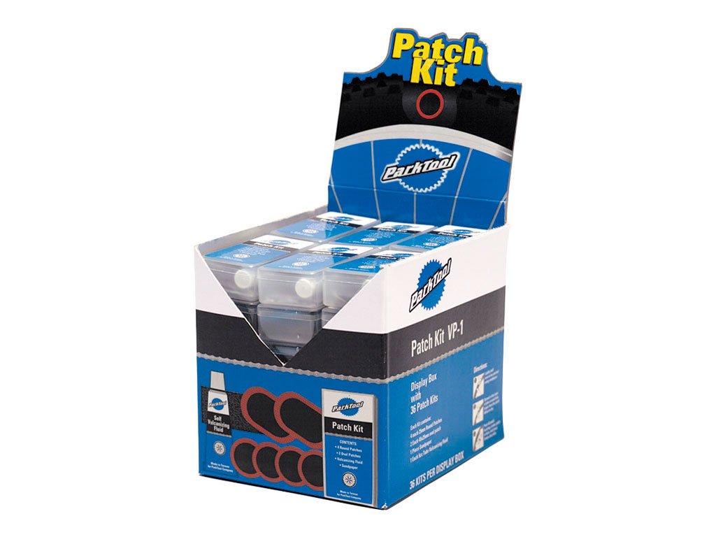 CAJA EXPOSITORA DE KITS DE PARCHES VULCANIZANTES (36 KITS) - PARA MOSTRADOR - Imagen 1