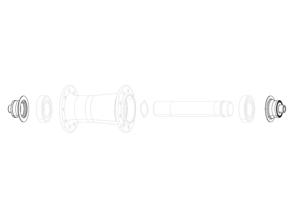 ZIPP REP TAPAS BUJE DELANTERO ZR1 LLANTA QR - Imagen 1