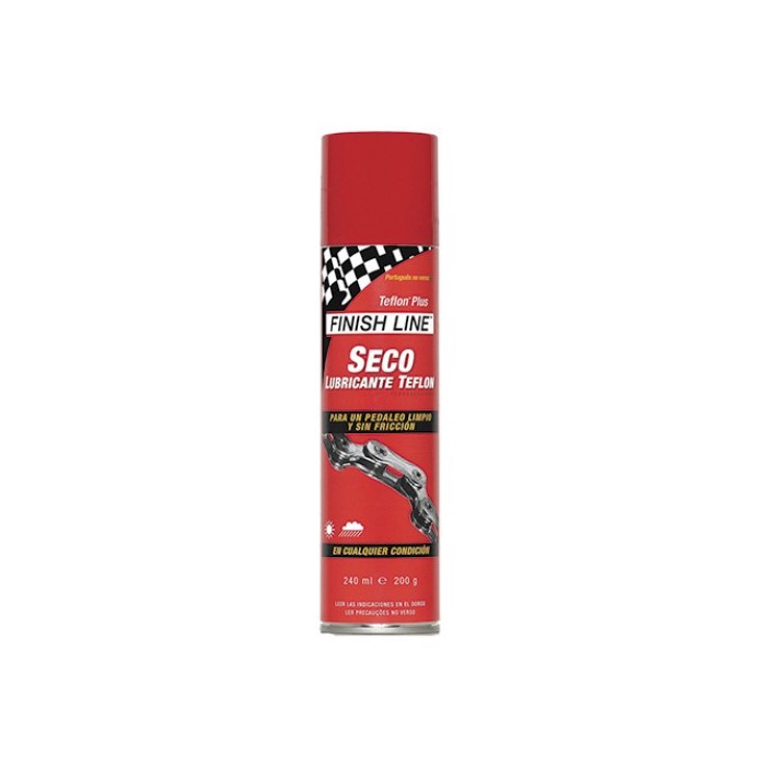 Lubricante Seco Teflon-Plus Finish Line para Cadena y Transmisión Bicicleta
