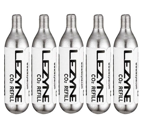 LEZYNE 20G CO2 - 5 PACK SILVER - Imagen 1