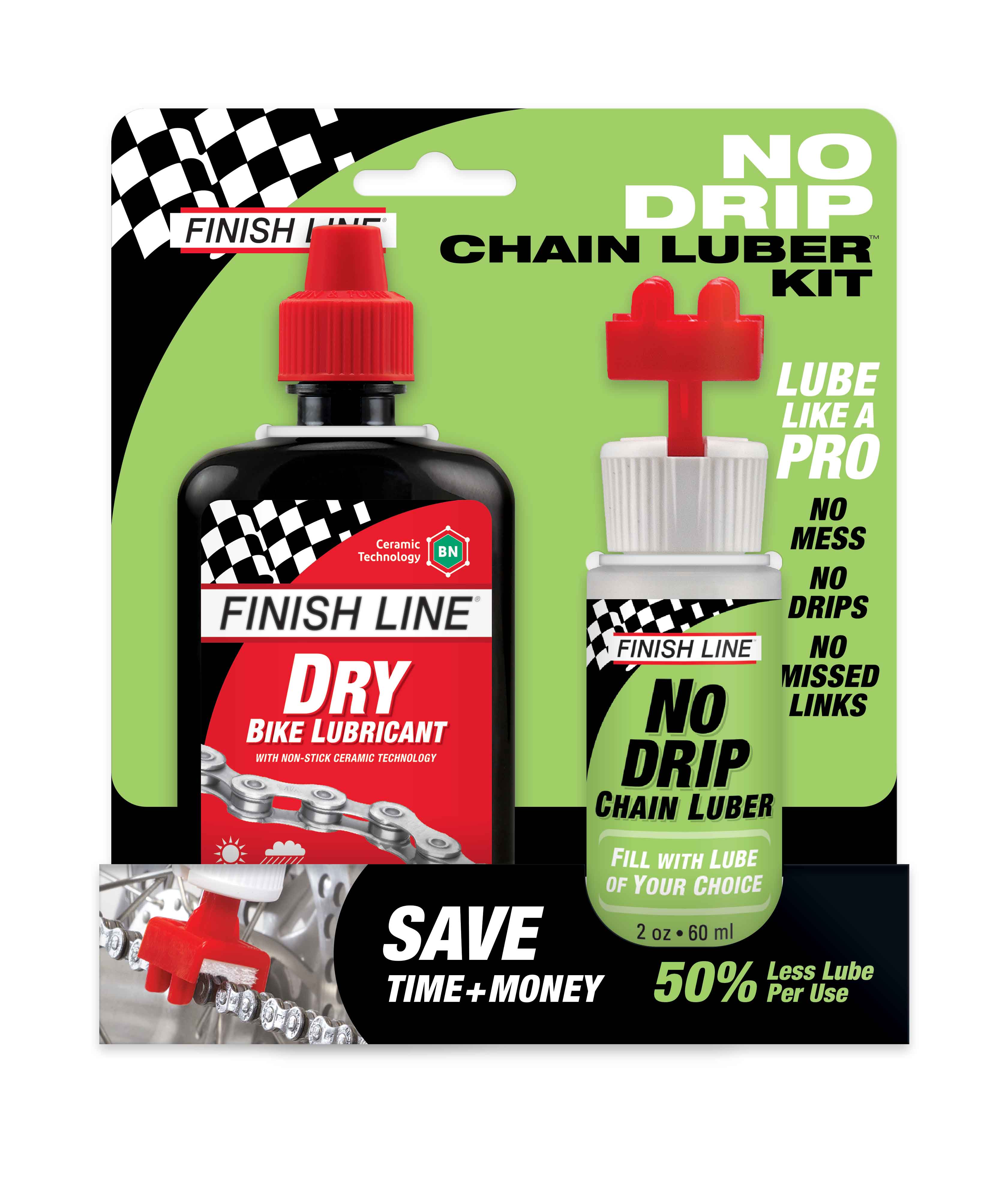 COMBO NO DRIP LUBRICANTE CADENA+LUBRICANTE 1 STEP - Imagen 1