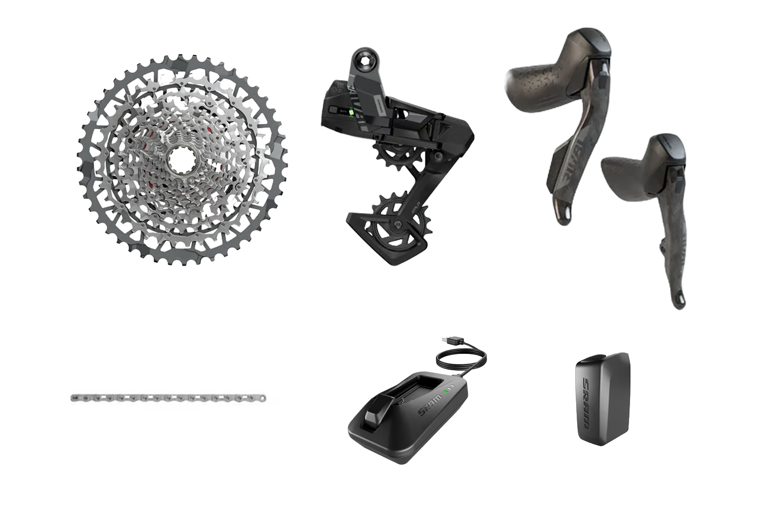 KIT GRUPO COMPLETO SRAM RIVAL ETAP E1 XPLR UDH 13V (10-46) (SIN BIELAS) - Imagen 1