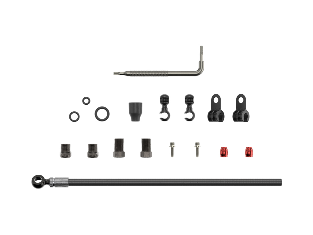 SRM TUBO HIDRAULICO KIT  -2000MMBLK - LEVEL ULT,LEVEL TLM (A1), CODE R/RSC (B1),RED ETAP HRD,S900 MONOBLOCK (INC. BANJO, ACCESORIOS) BANJO BLACK