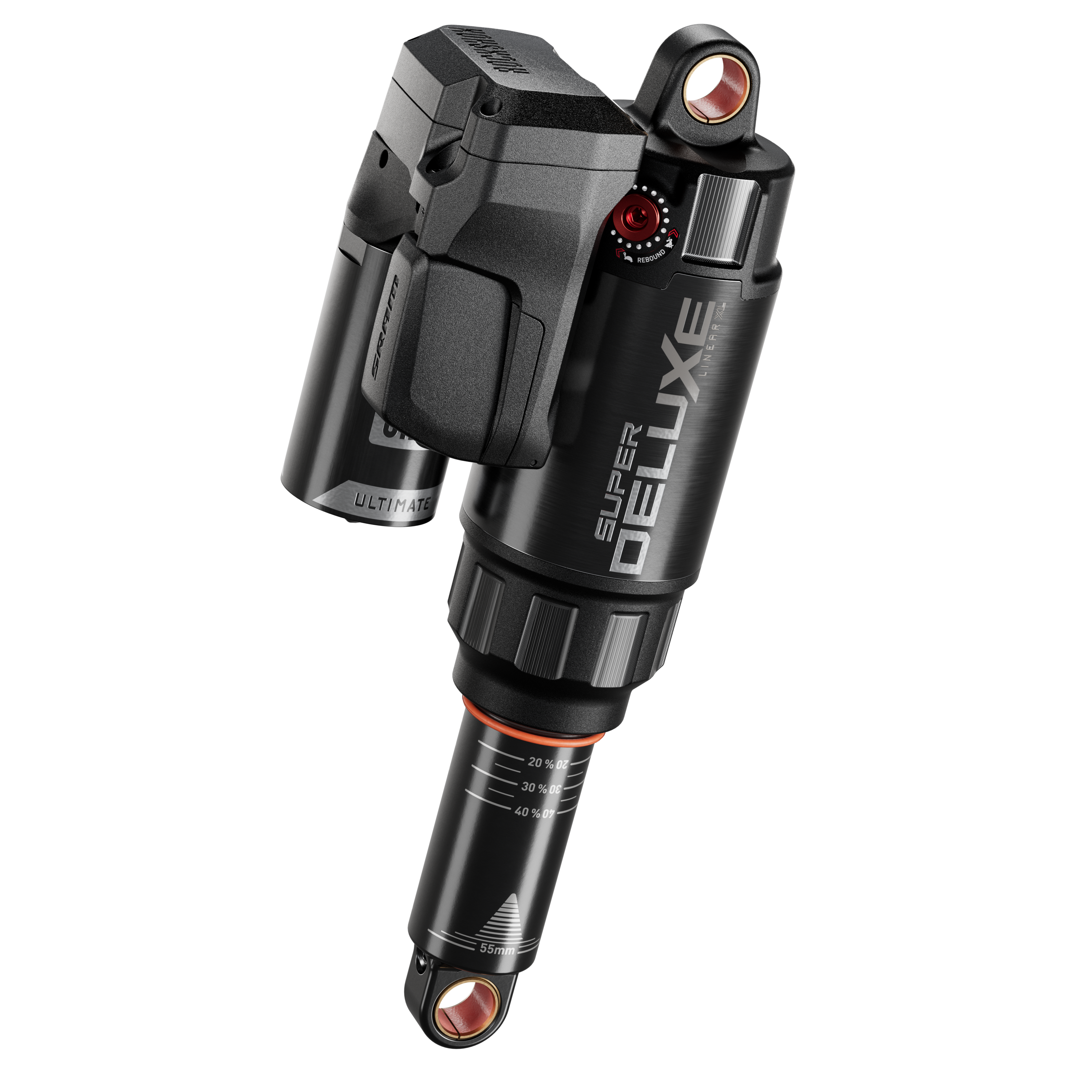 REAR SHOCK SUPER DELUXE ULTIMATE FLIGHT ATTENDANT (210X55) STANDAR STANDAR ( 8X20,BATTERY,USB C CHARGER,BEARING KIT) D1 HIGHTOWER2,3 2019 2024 - Imagen 1