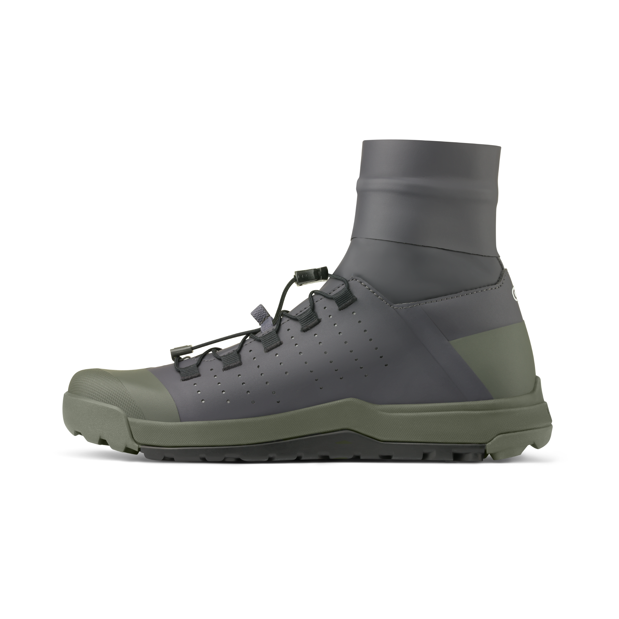 CRANK BROTHERS SHOES STAMP TRAIL SPEEDLACE SEAL GREEN/GREY - BLACK OUTSOLE 42 - miniatura 3