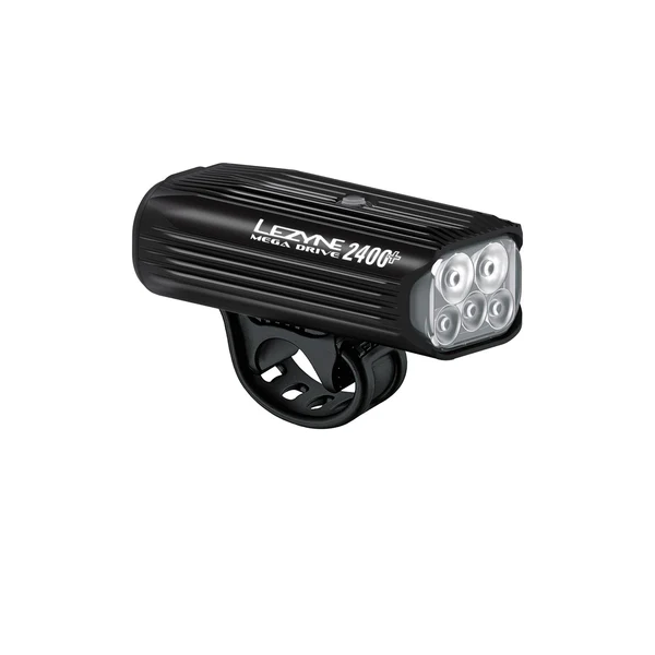 LEZYNE MEGA DRIVE 2400+ FRONT GLOSS BLACK - Imagen 1
