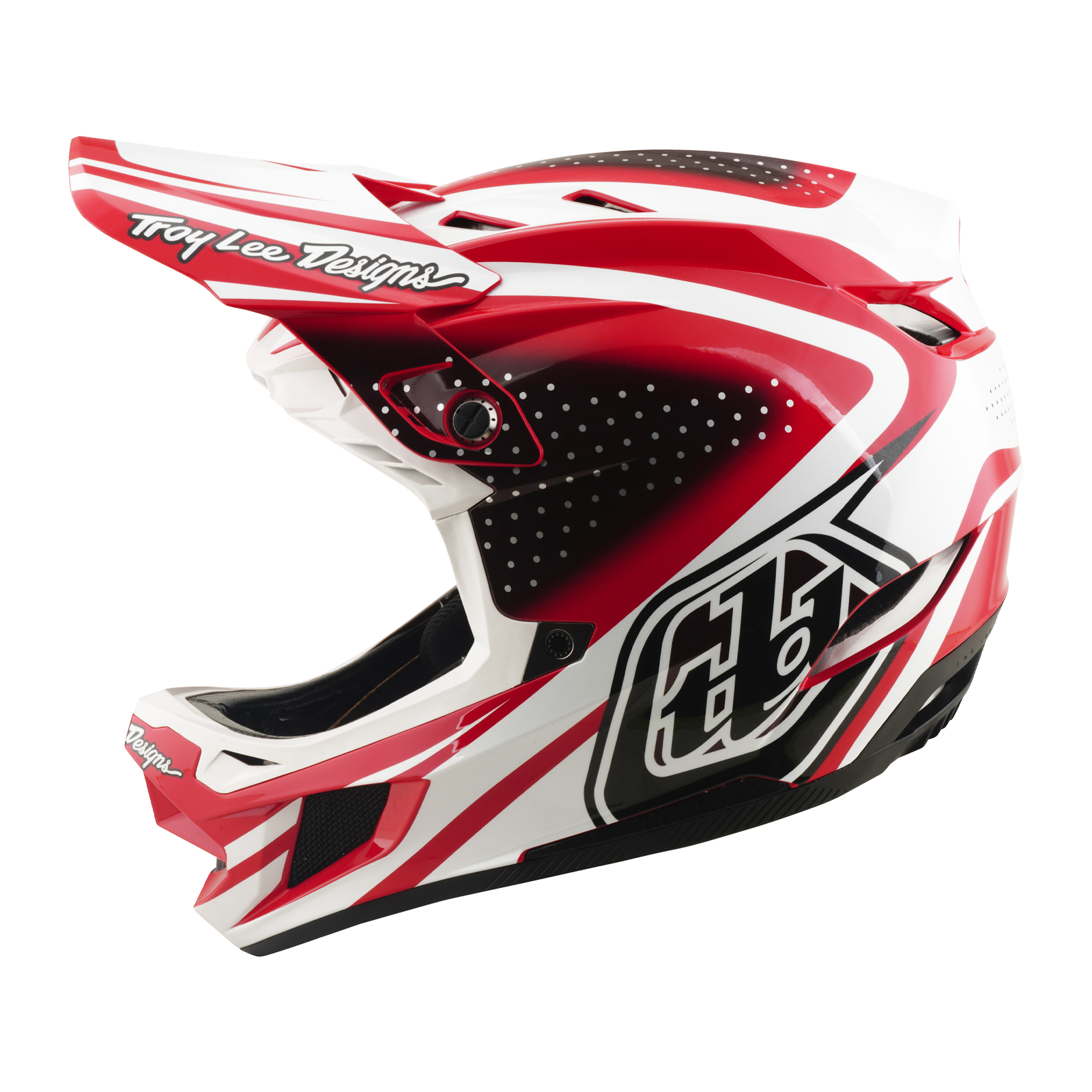 D4 POLYACRYLITE HELMET THE LINE FIRE/WHITE XL - Imagen 1
