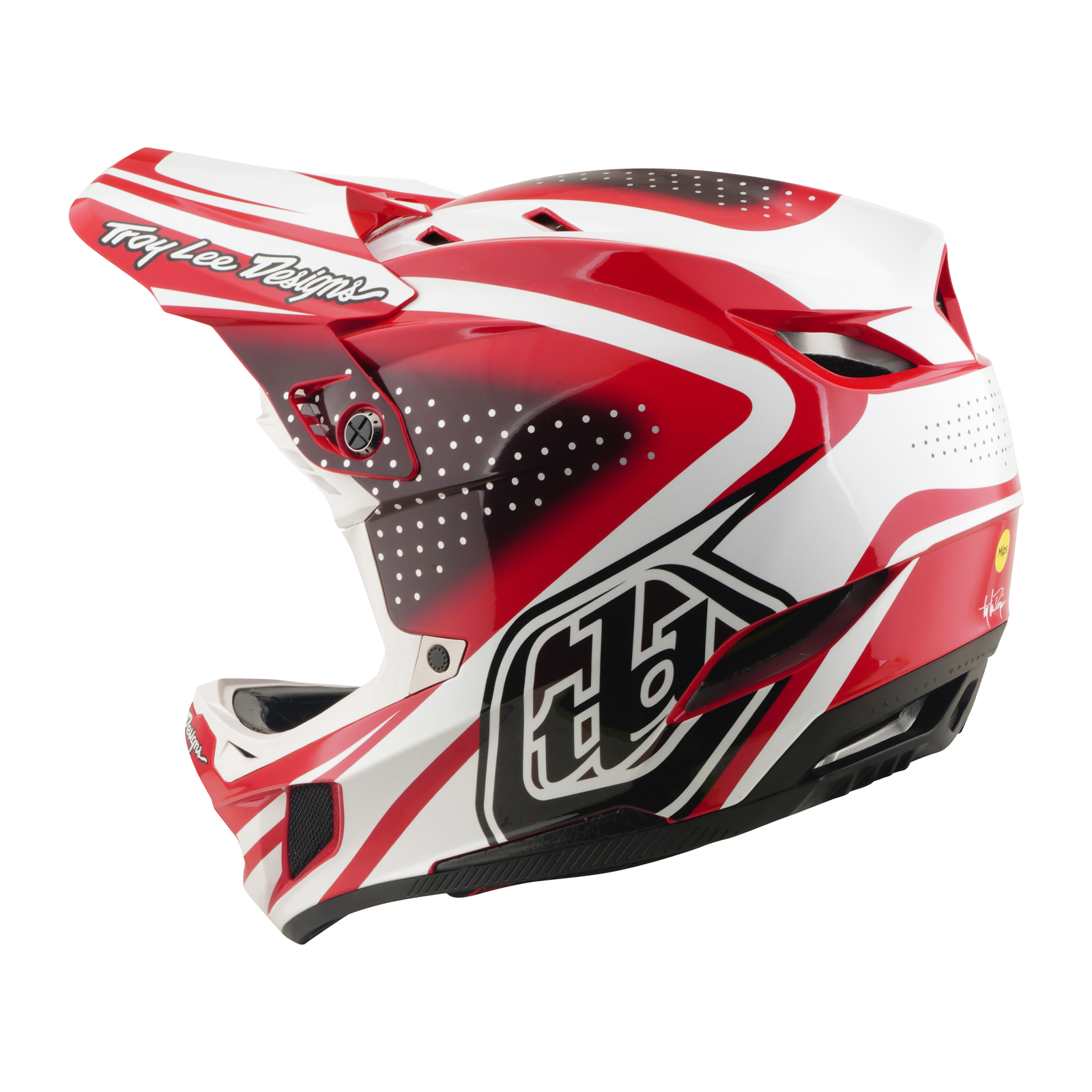 D4 POLYACRYLITE HELMET THE LINE FIRE/WHITE XL - miniatura 3