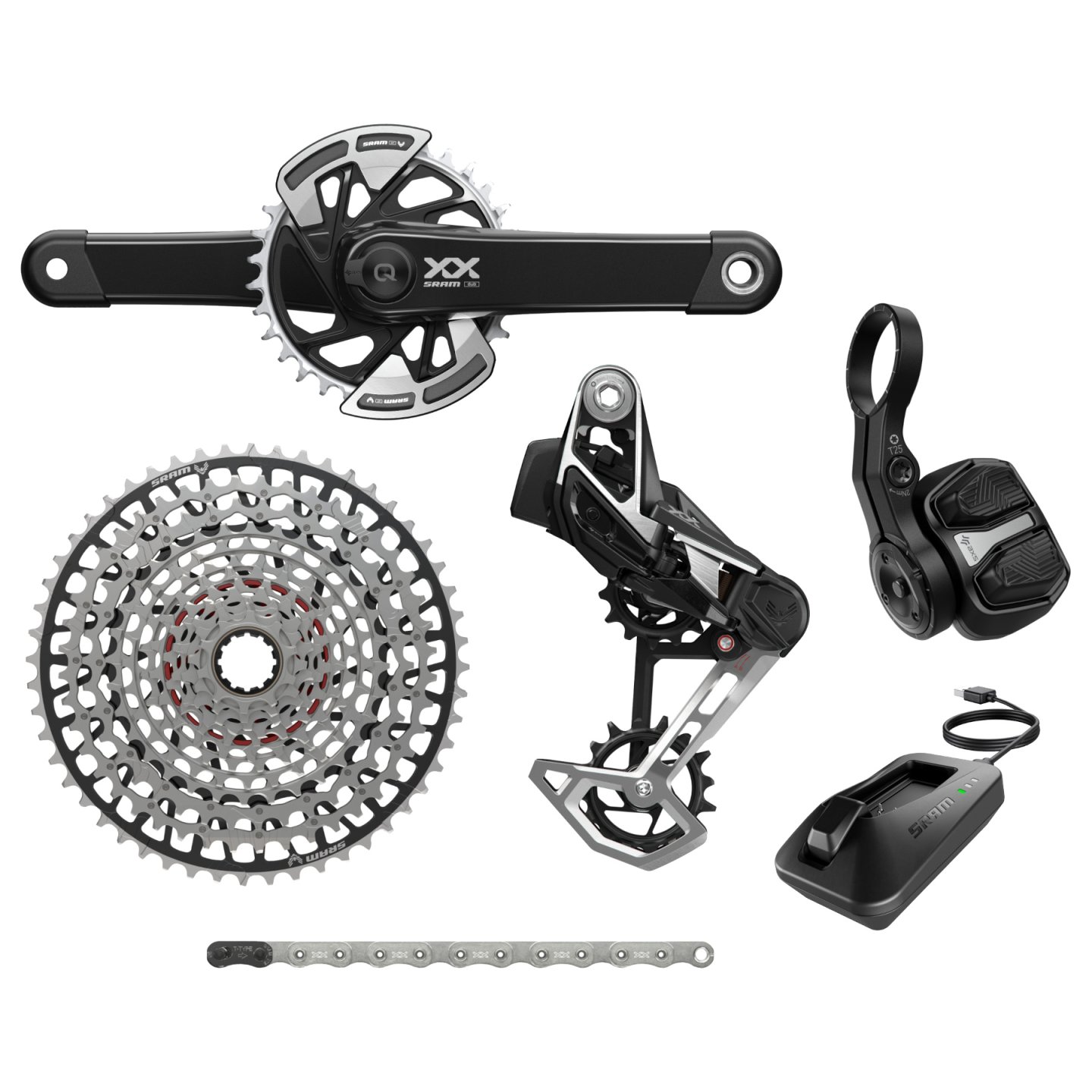 SRM GRUPO EAGLE AXS XX T-TYPE Q174 CL55 DUB MTB WIDE 175 32T D2 - Imagen 1