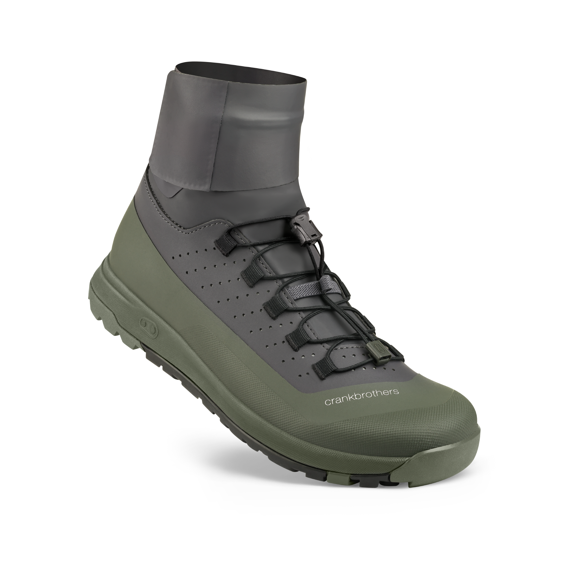 CRANK BROTHERS SHOES STAMP TRAIL SPEEDLACE SEAL GREEN/GREY - BLACK OUTSOLE 46 - Imagen 1