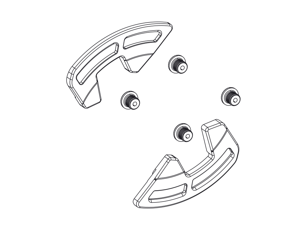 Guiacadenas SRAM Kit Protectores Plato Xx Eagle T-type