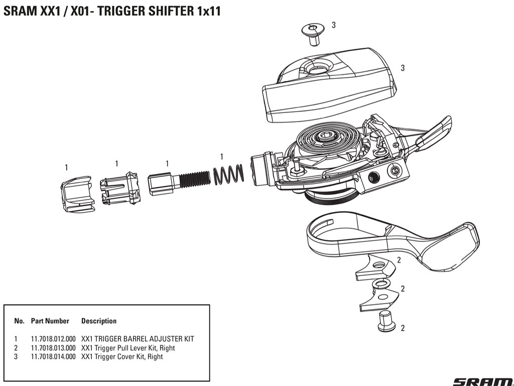 SRM REC TENSOR CABLE MANDO CAMBIO XX1 - miniatura 3