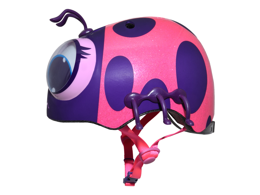 CPREME HELMET TODDLER GOOGLY LADY BUG FS PINK - miniatura 3