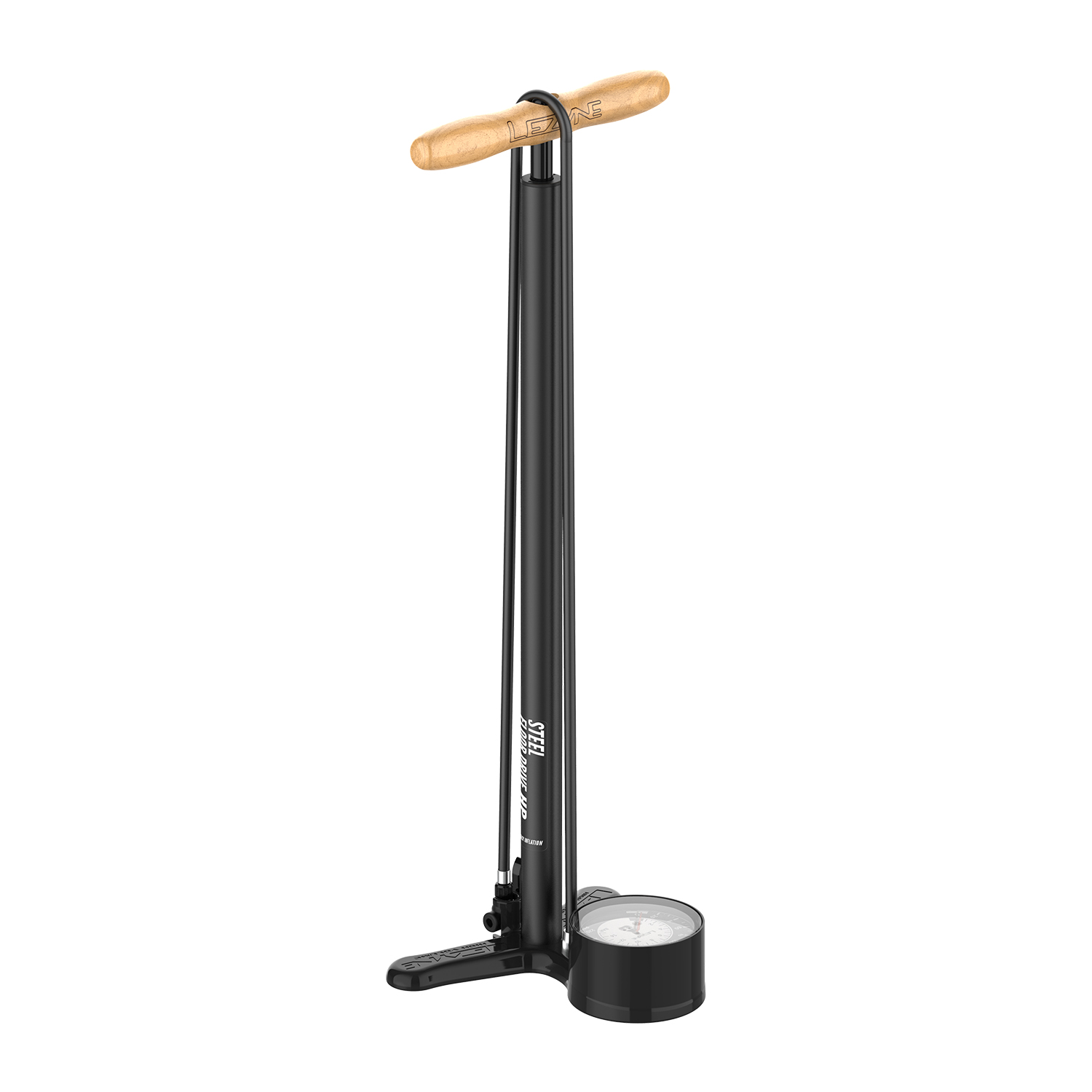 LEZYNE STEEL FLOOR DRIVE 3.5 - PRESTA SPEED CHUCK FLAT BLACK - Imagen 1