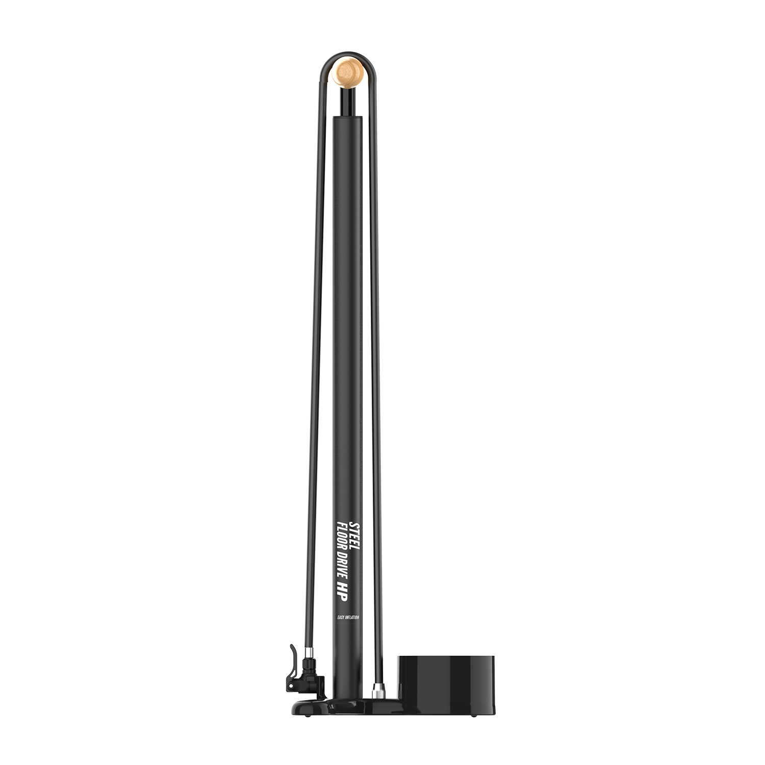 LEZYNE STEEL FLOOR DRIVE 3.5 - PRESTA SPEED CHUCK FLAT BLACK - miniatura 3