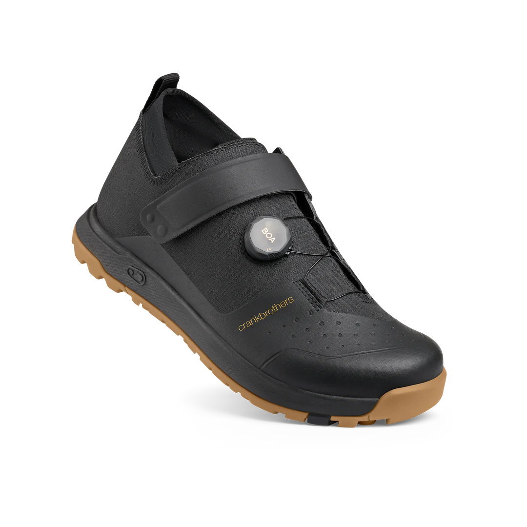 CRANK BROTHERS SHOES STAMP TRAIL BOA BLACK/GOLD-GUM OUTSOLE 43.5 - Imagen 1